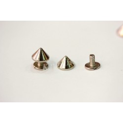  Studs loose cone screw measuring 9.5 * 6mm silver