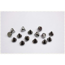 150pz Borchie sfuse cono da cucire colore grigio scuro 0,7CM*150pcs CONE STUDS