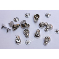 40pz Borchie teschio con rivetto colore argento 12X8MM*40pcs SKULL STUDS