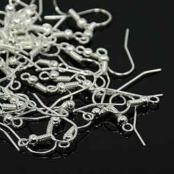 1000pz monachelle color argento*minuteria bigiotteria*1000pcs nuns for earrings