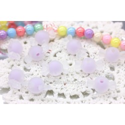 10pcs Candy-shaped resin beads to thread lilac 21x11mm bijoux