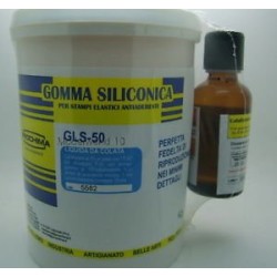 silicone rubber molds for Prochima GLS-50 bi-component A + B for casting 1kg