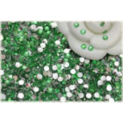 2g ca 310pz measure 3mm rhinestone dark green transparent paste Bijoux