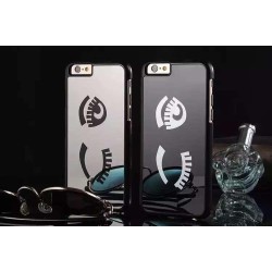 Cover with plastic eyes mirrored black / silver for iPhone 5/ 5s