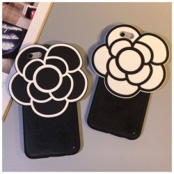 Cover rubber and plastic with camellia flower IPhone 5-5S-6-6S- 6plus-6s plus