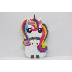 Cover IPHONE 6 - 6PLUS - 7 - 7PLUS UNICORNO in silicone rubber model at choice