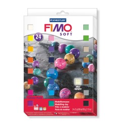 FIMO® soft 8023 Set con 24 mezzi panetti FIMO da 25 g		