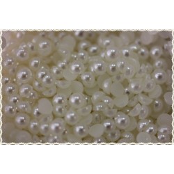 100 to 1000 pcs Half Pearl in opaque resin measurements chosen 4/6/8/10 mm