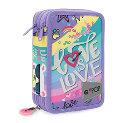 GOPOP COLLECTION Love is Love Triple case 3 compartments and 3zip GIOCHI PREZIOSI